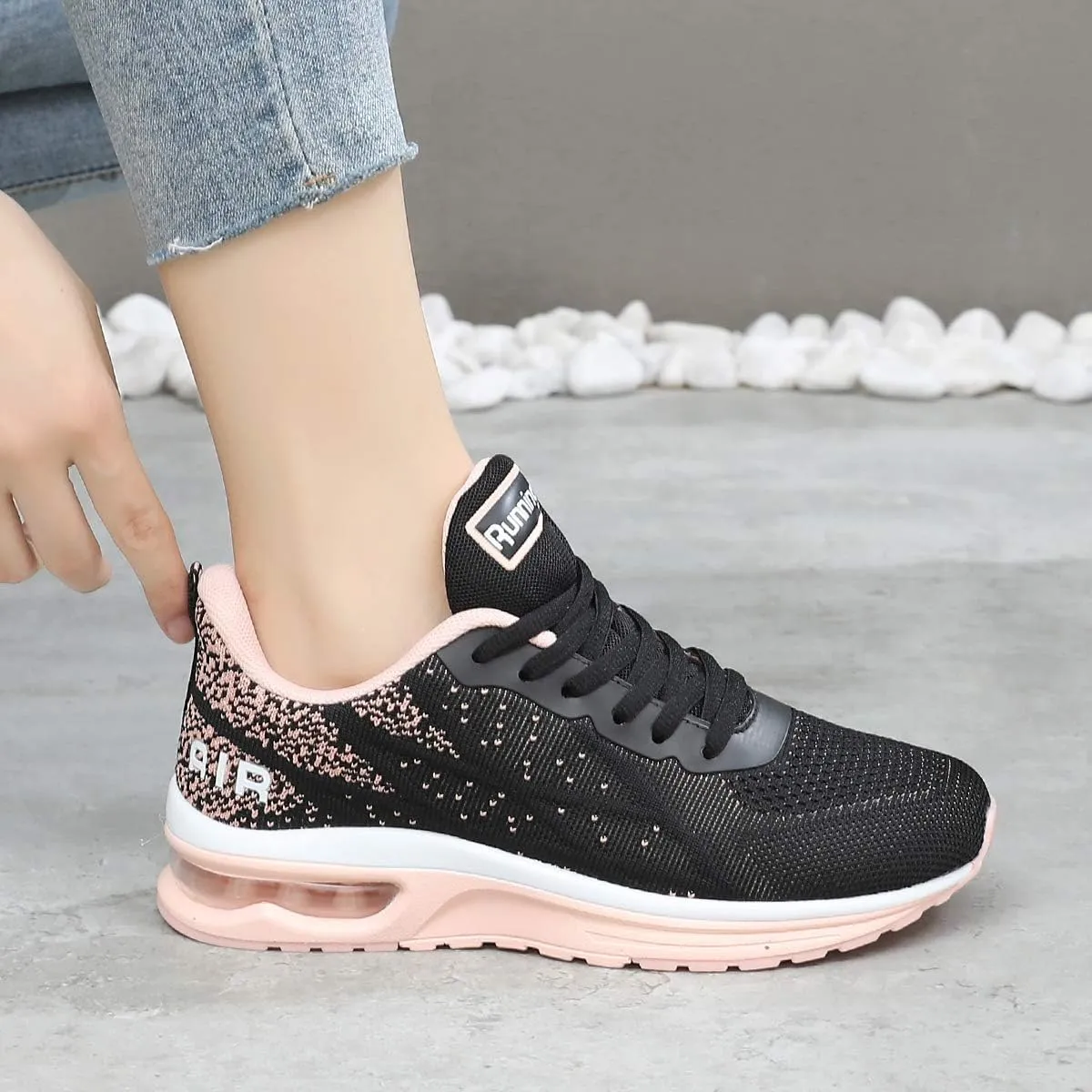 GANNOU Women's Athletic Running Shoes Fashion Sport Gym Jogging Tennis Fitness Sneaker US5.5-11