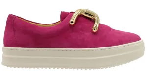 Gelato Bianca Hot Pink Suede Shoe