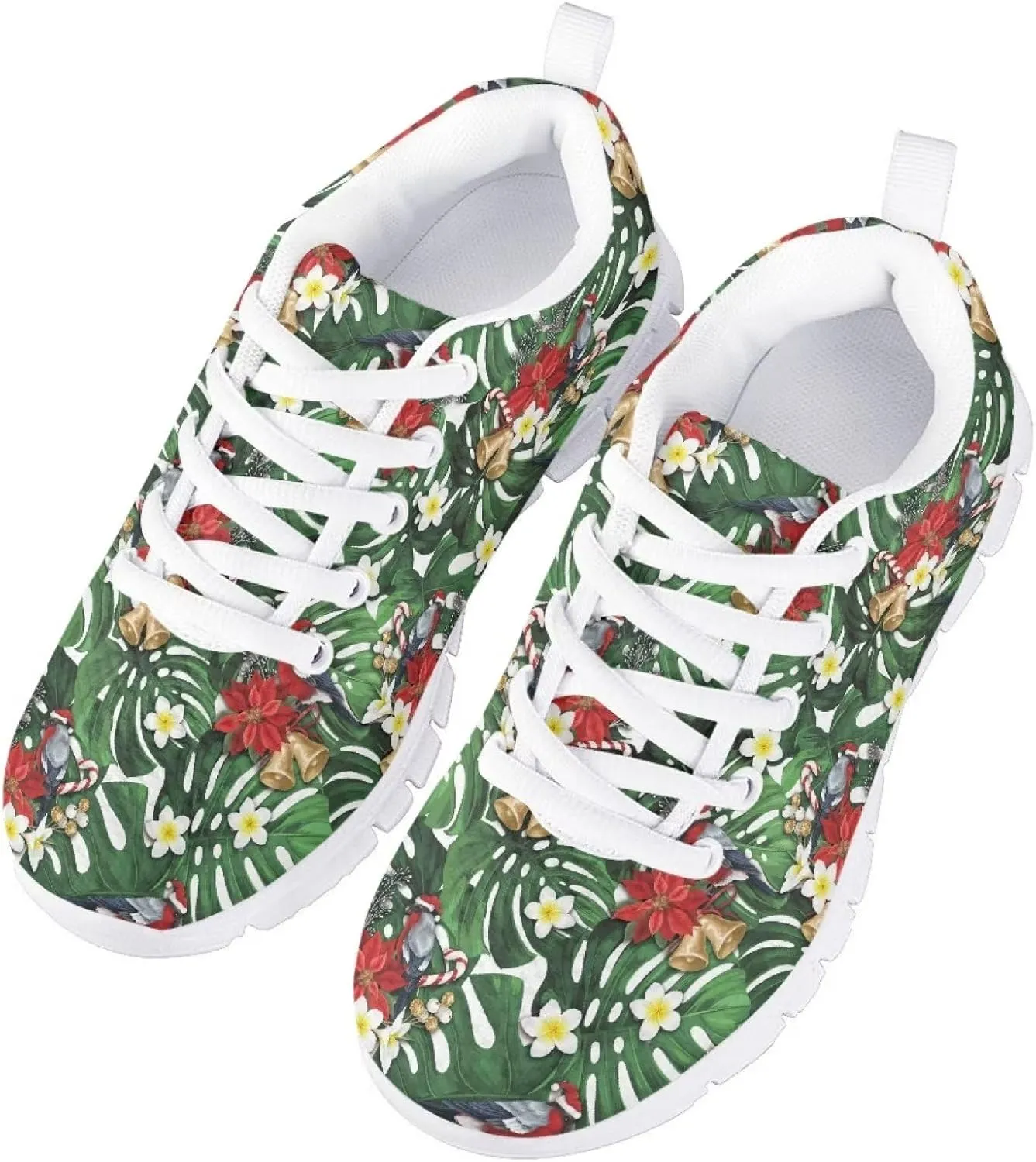 GIFTPUZZ Unisex-Child Climbing Tennis Shoes Running Lace-up Sneaker Breathable Mesh Athletic Sneakers