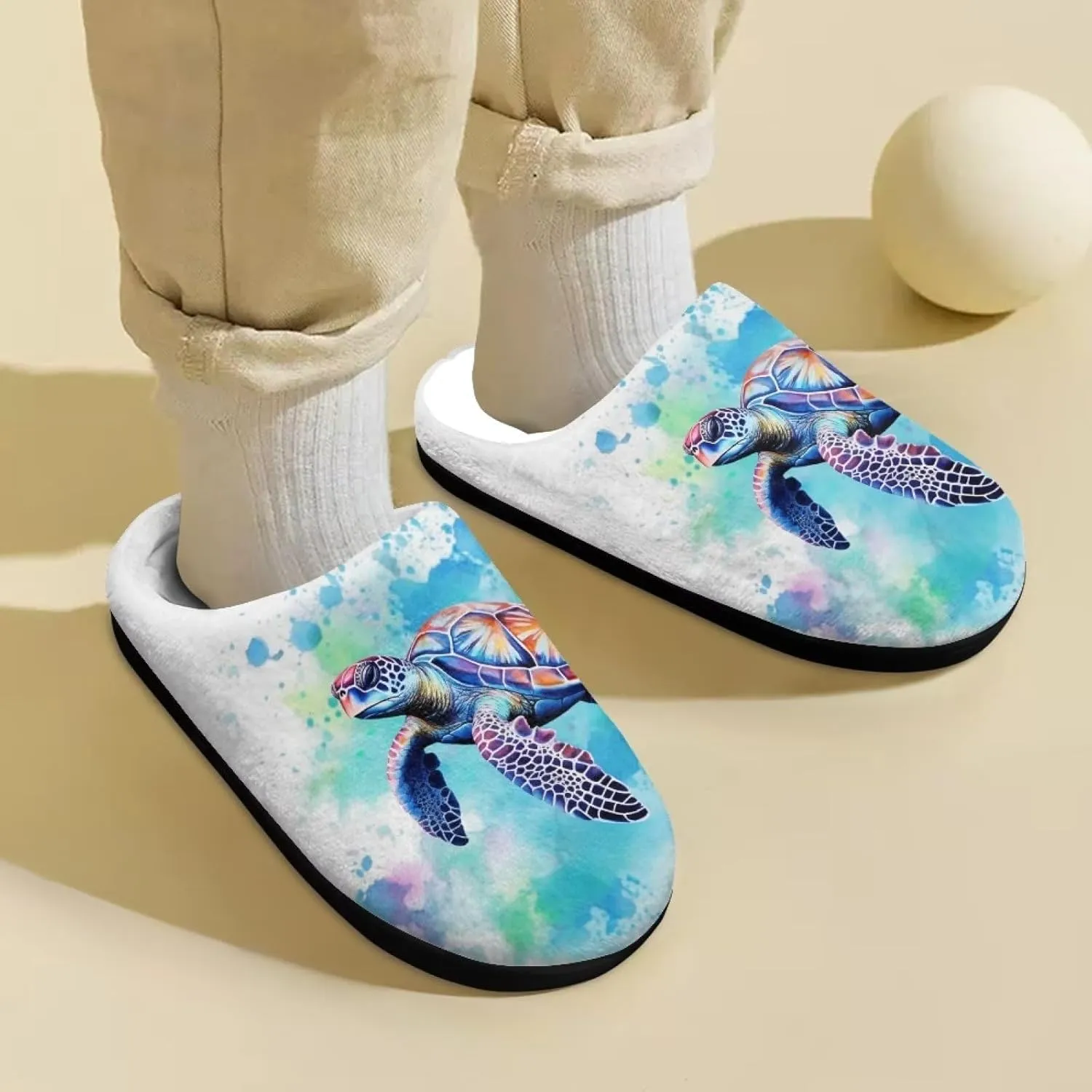 Girls Cozy House Slippers Unisex Plush Comfy House Shoes Indoor Slippers for Kids Anti-Slip