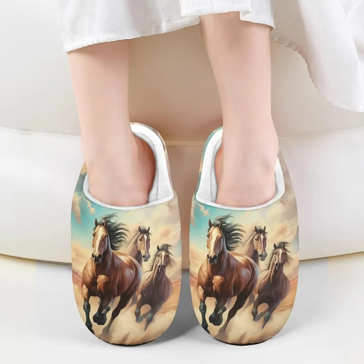 Girls Cozy House Slippers Unisex Plush Comfy House Shoes Indoor Slippers for Kids Anti-Slip