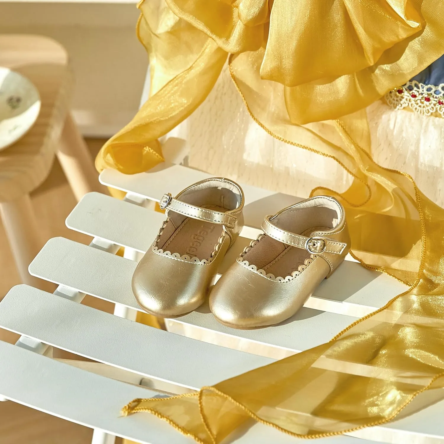 Girls Dress Shoes Ballet Mary Jane Flat Toddler Kid Bow Party Shoes