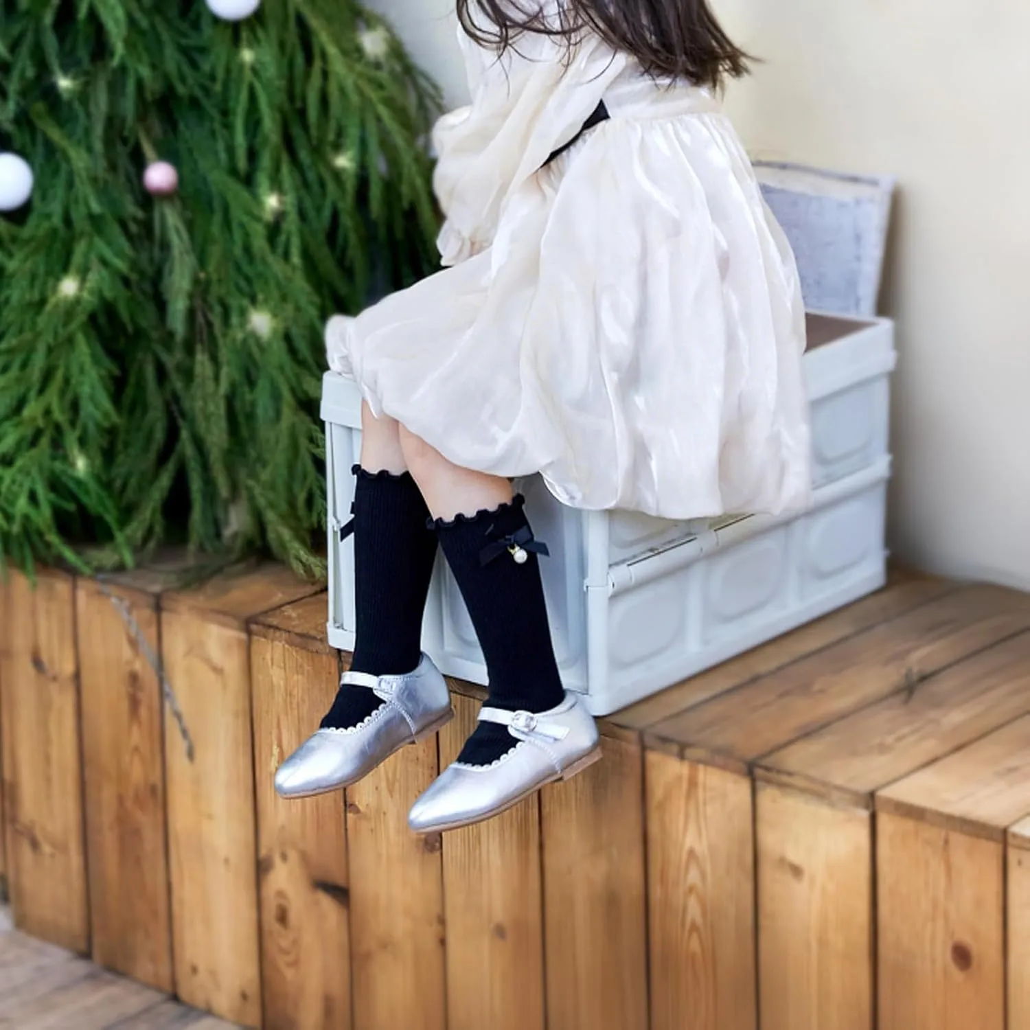 Girls Dress Shoes Ballet Mary Jane Flat Toddler Kid Bow Party Shoes