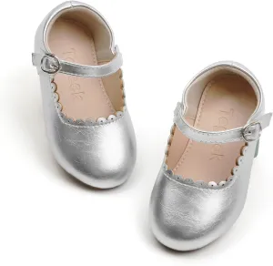 Girls Dress Shoes Ballet Mary Jane Flat Toddler Kid Bow Party Shoes