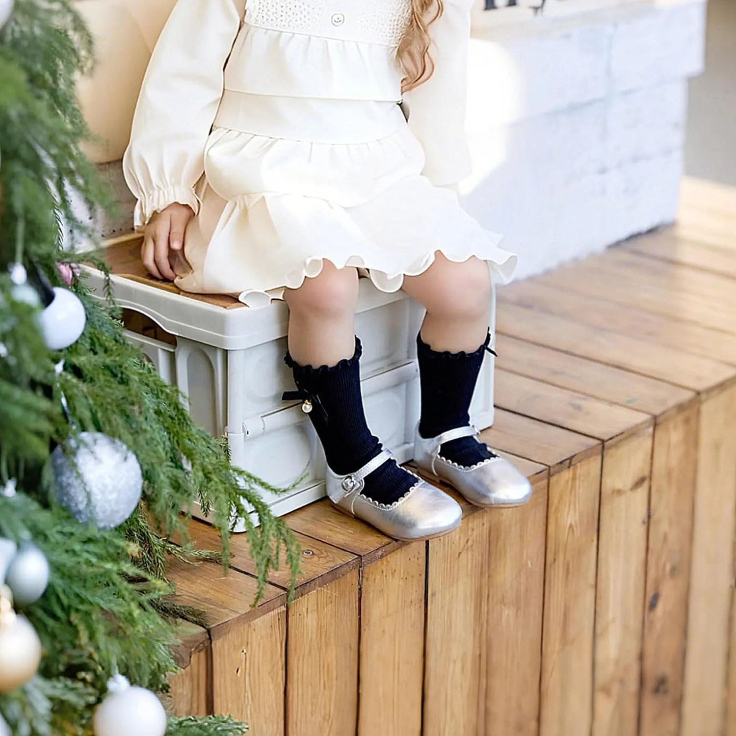 Girls Dress Shoes Ballet Mary Jane Flat Toddler Kid Bow Party Shoes