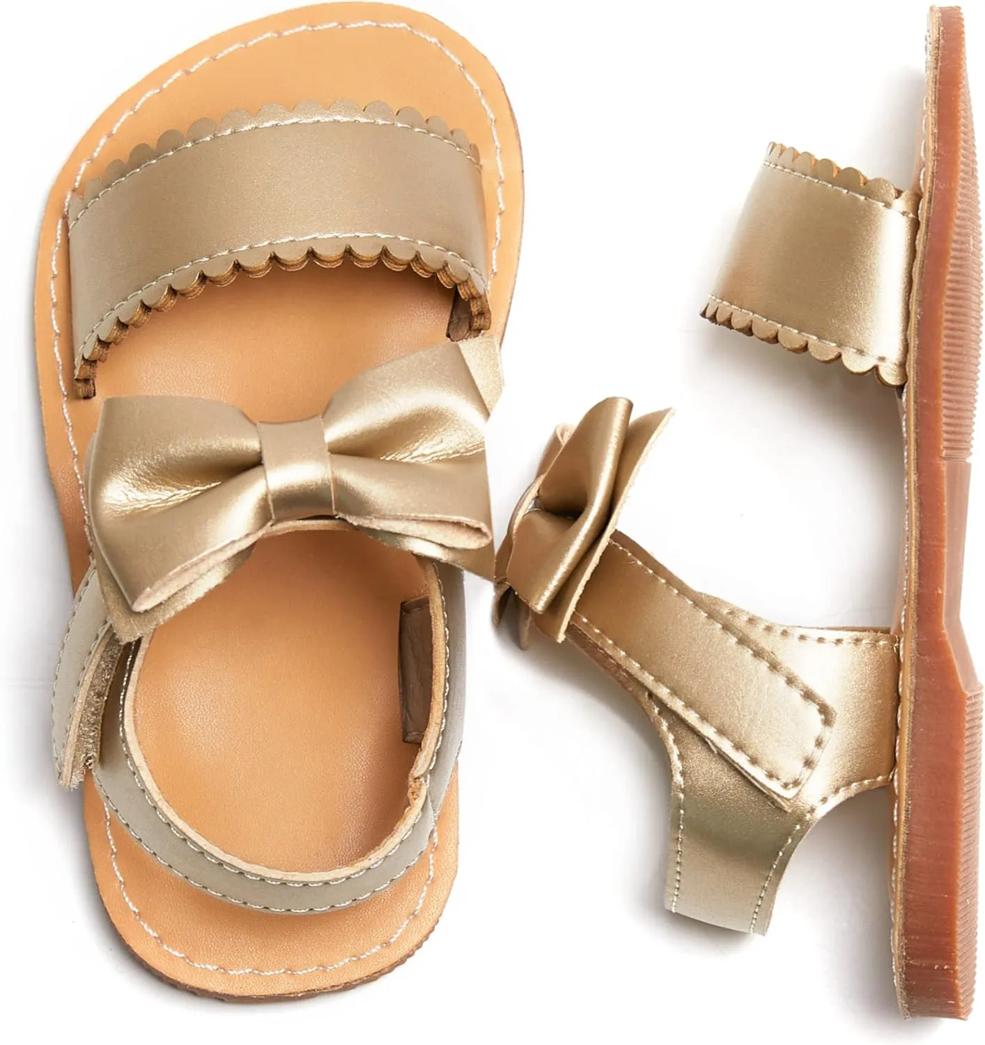 Girls Open Toe Flat Sandals Summer Casual Toddler Little Kid Sandals