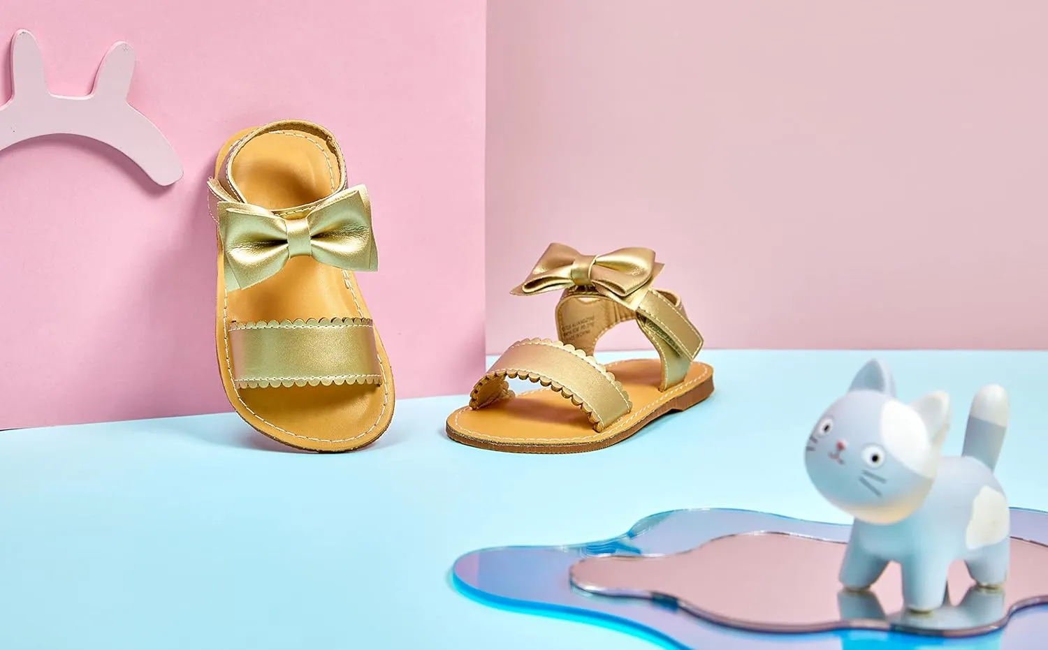 Girls Open Toe Flat Sandals Summer Casual Toddler Little Kid Sandals