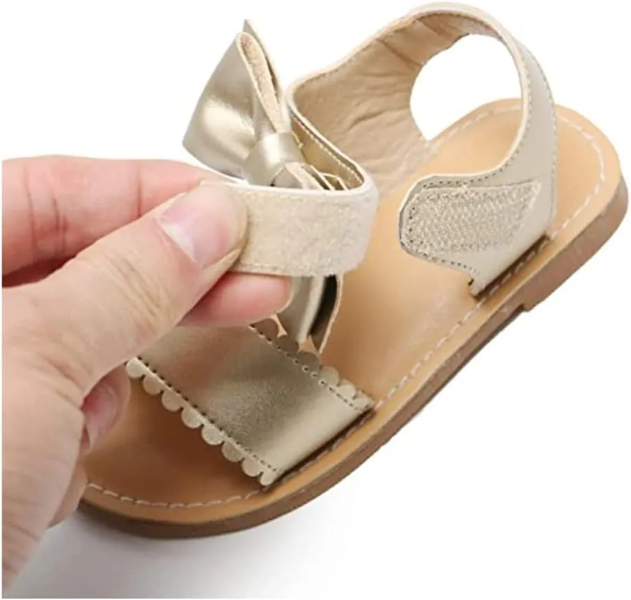 Girls Open Toe Flat Sandals Summer Casual Toddler Little Kid Sandals
