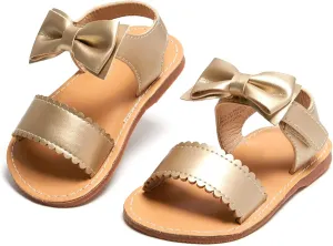 Girls Open Toe Flat Sandals Summer Casual Toddler Little Kid Sandals