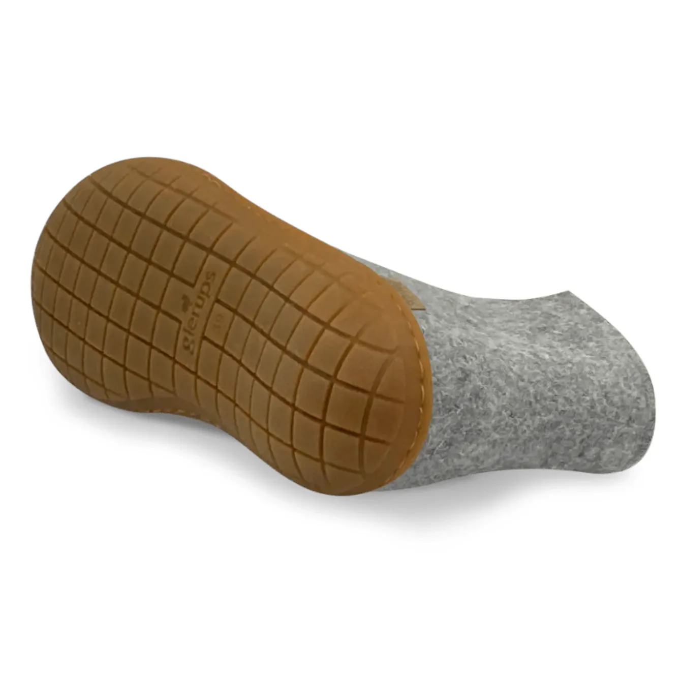 Glerups The Boot Grey - Honey Rubber Sole
