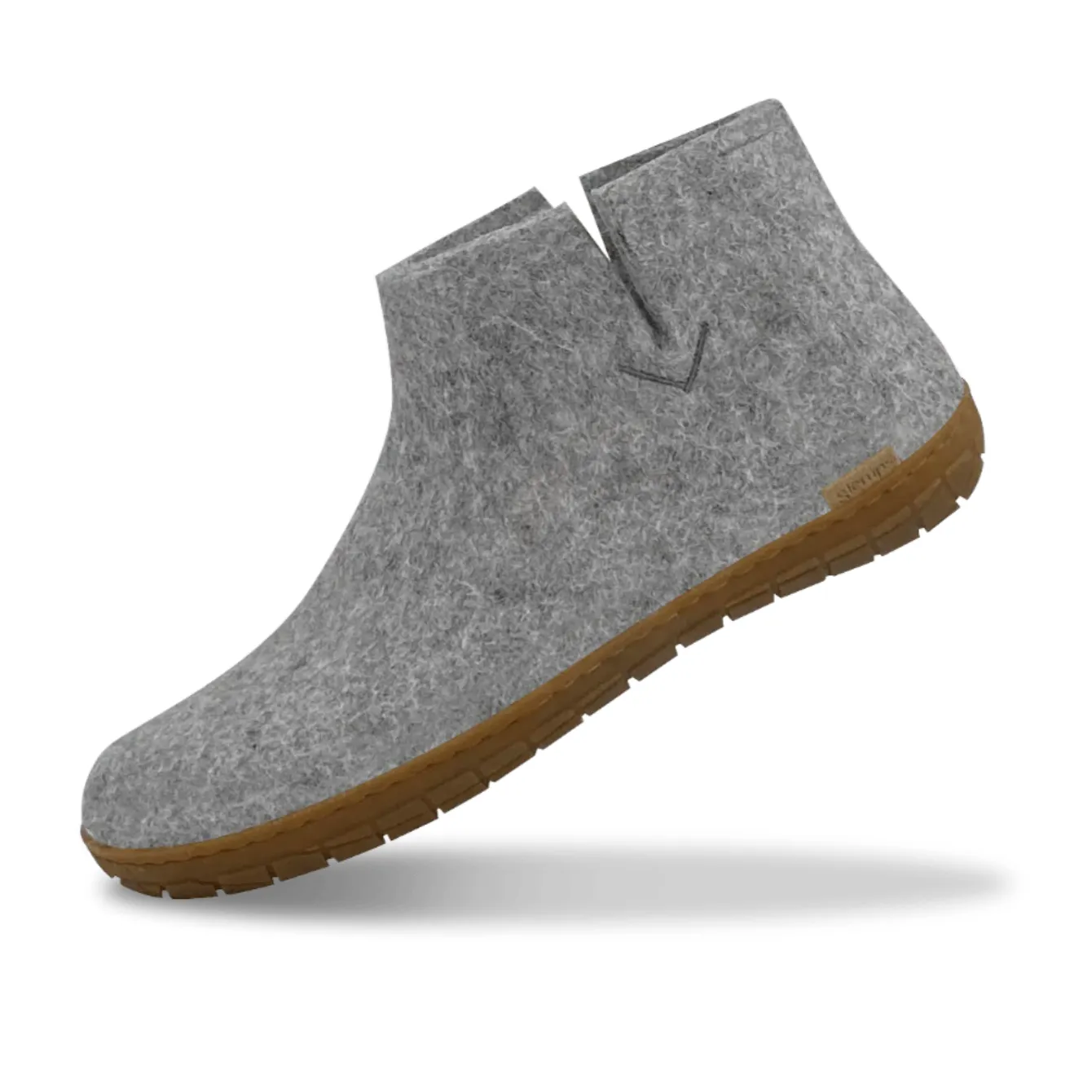 Glerups The Boot Grey - Honey Rubber Sole