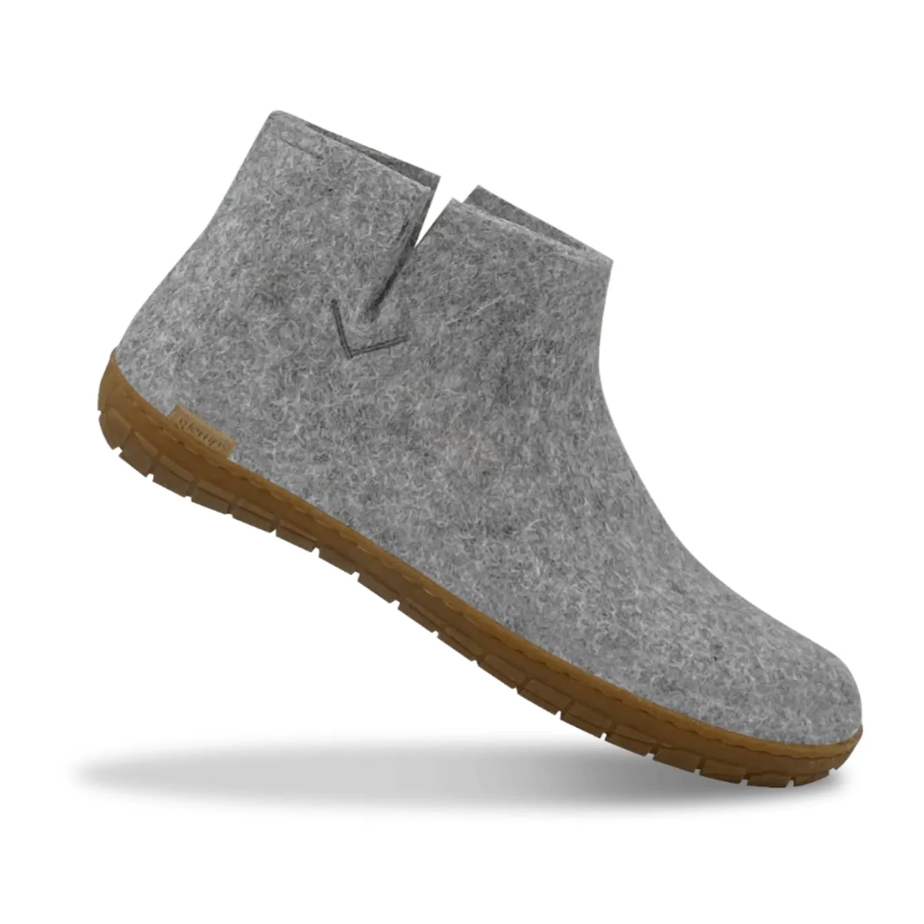 Glerups The Boot Grey - Honey Rubber Sole
