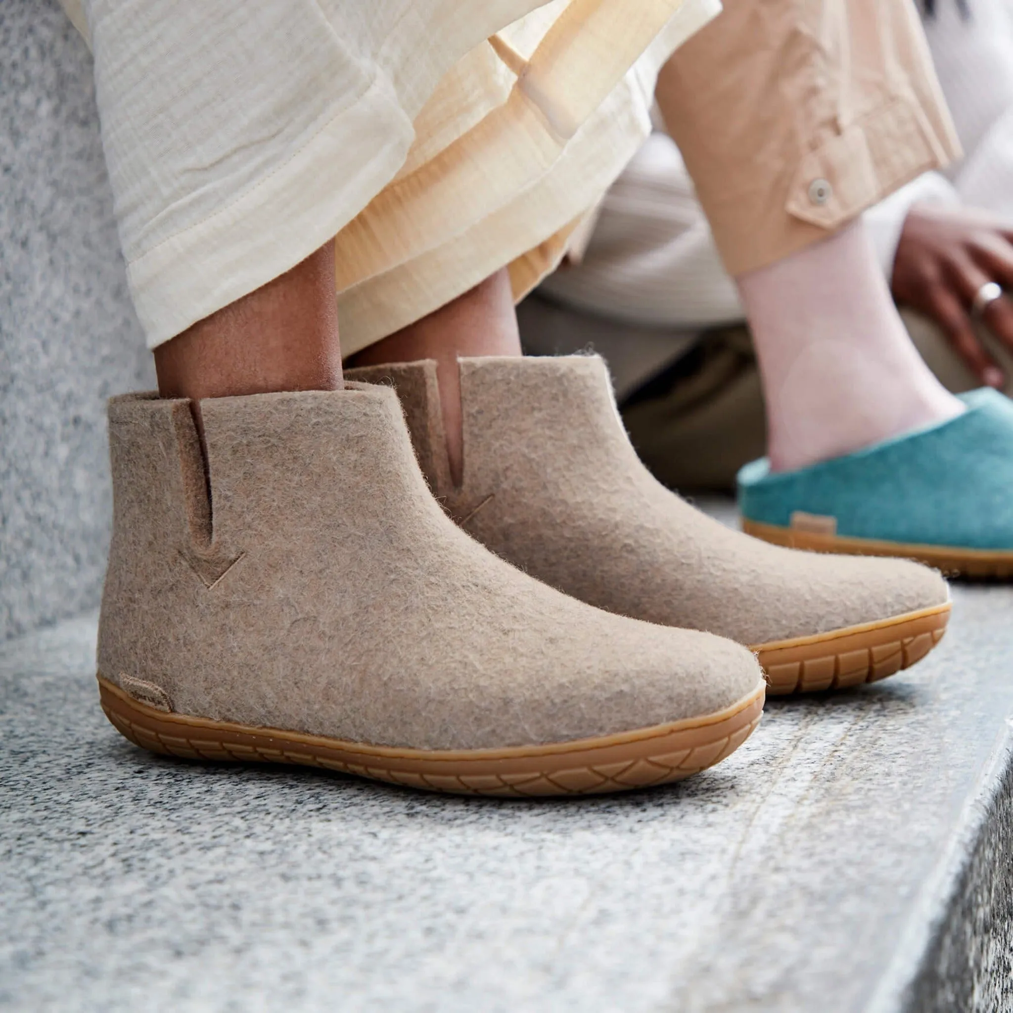 Glerups The Boot Sand - Honey Rubber Sole
