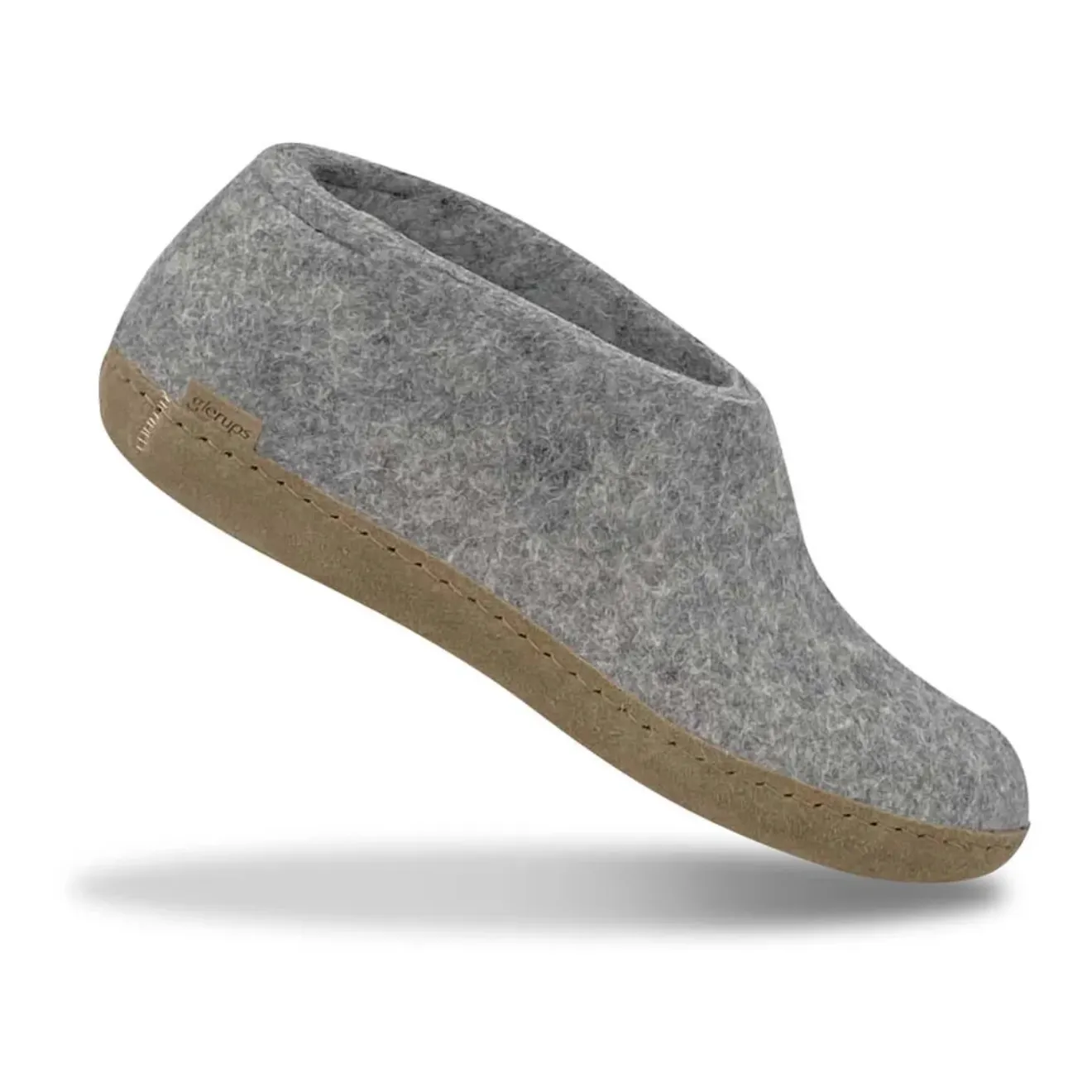 Glerups The Shoe Grey - Leather Sole