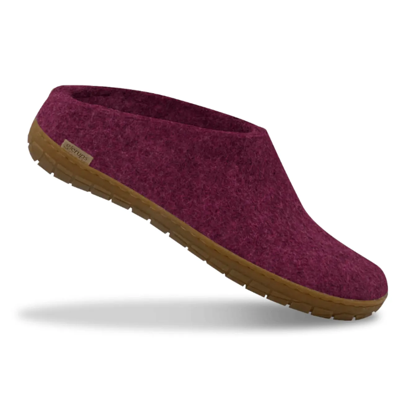 Glerups The Slip On Cranberry - Honey Rubber Sole