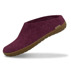 Glerups The Slip On Cranberry - Honey Rubber Sole