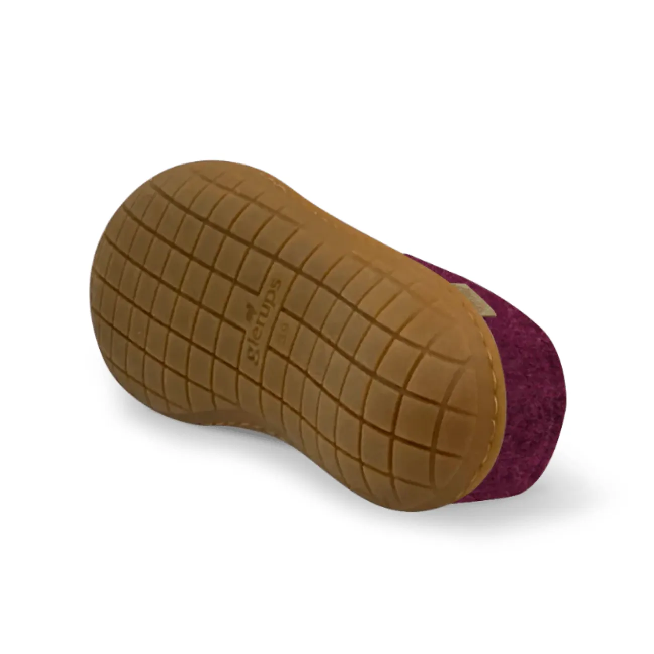 Glerups The Slip On Cranberry - Honey Rubber Sole