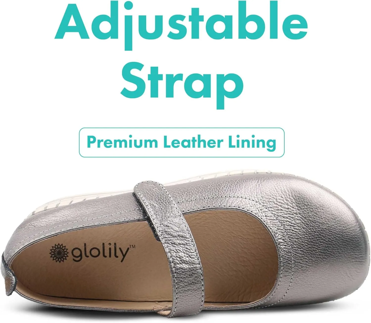 Glolily Elle Mary Jane Women's Comfort Sneakers - Orthotic Lightweight & Flexible Walking Shoes with Arch Support, Comfortable Casual Fashion Shoes for Women