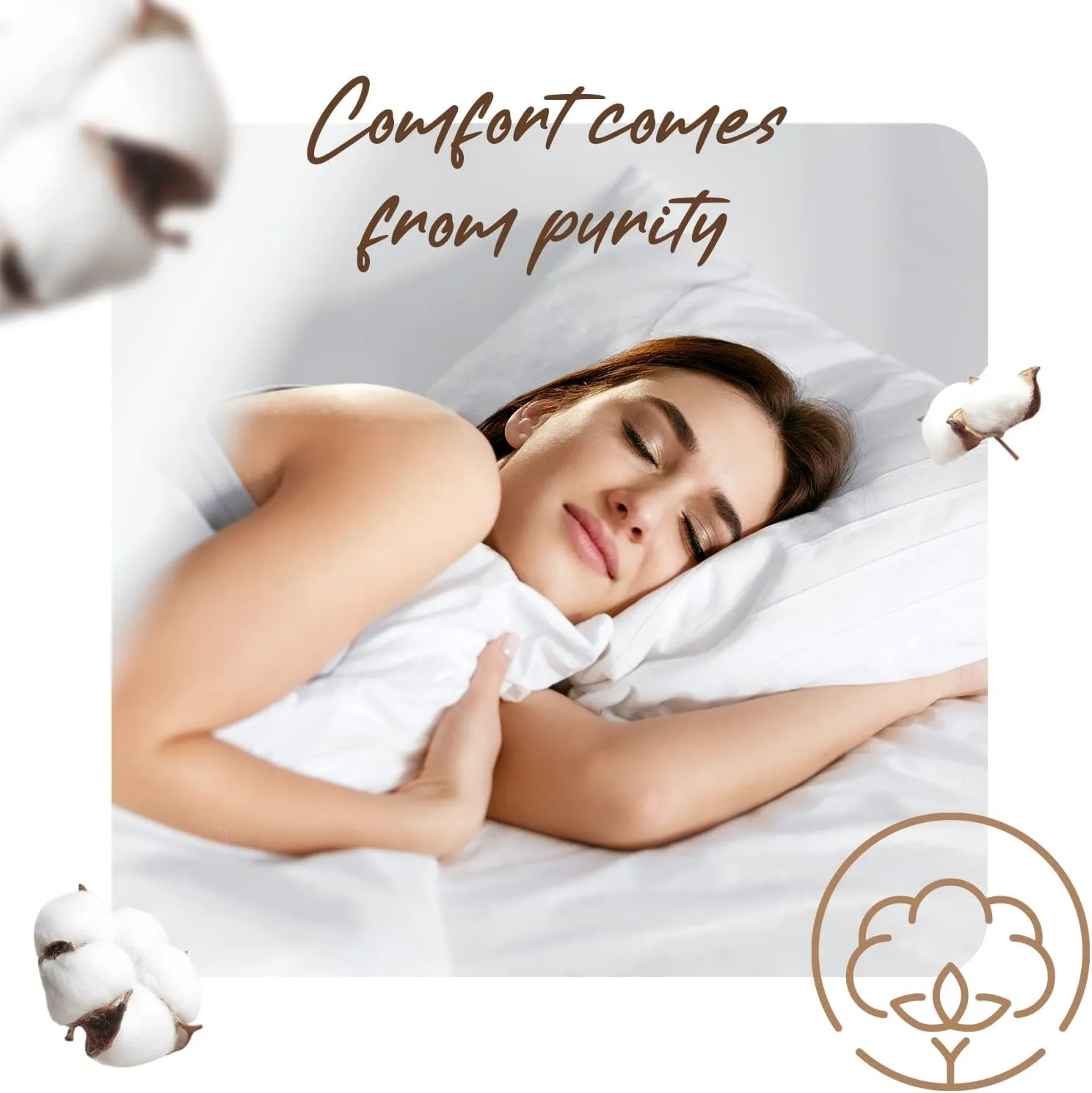 Good Sleep 100% Cotton Queen Sheet Set - 4 Pc Deep Pocket, Luxury 800 TC, Fits Upto 16 Inch, Soft & Breathable Hotel Sheets - Light Grey