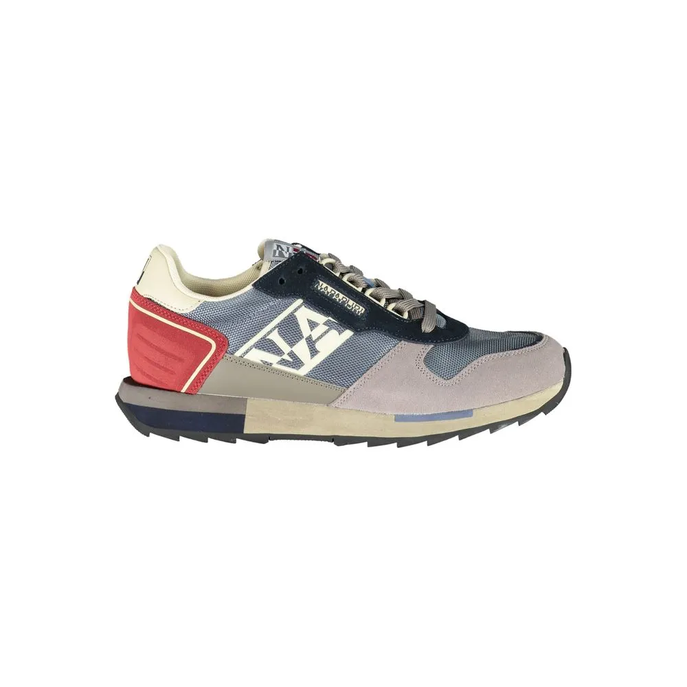 Gray Leather Men Sneaker