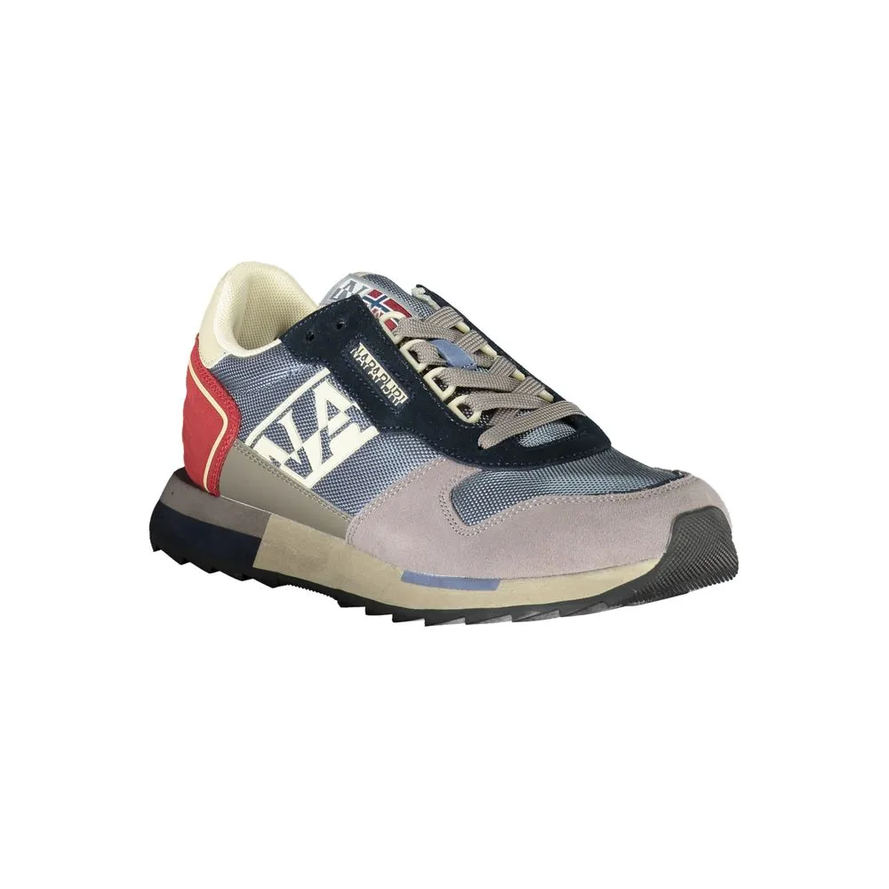 Gray Leather Men Sneaker