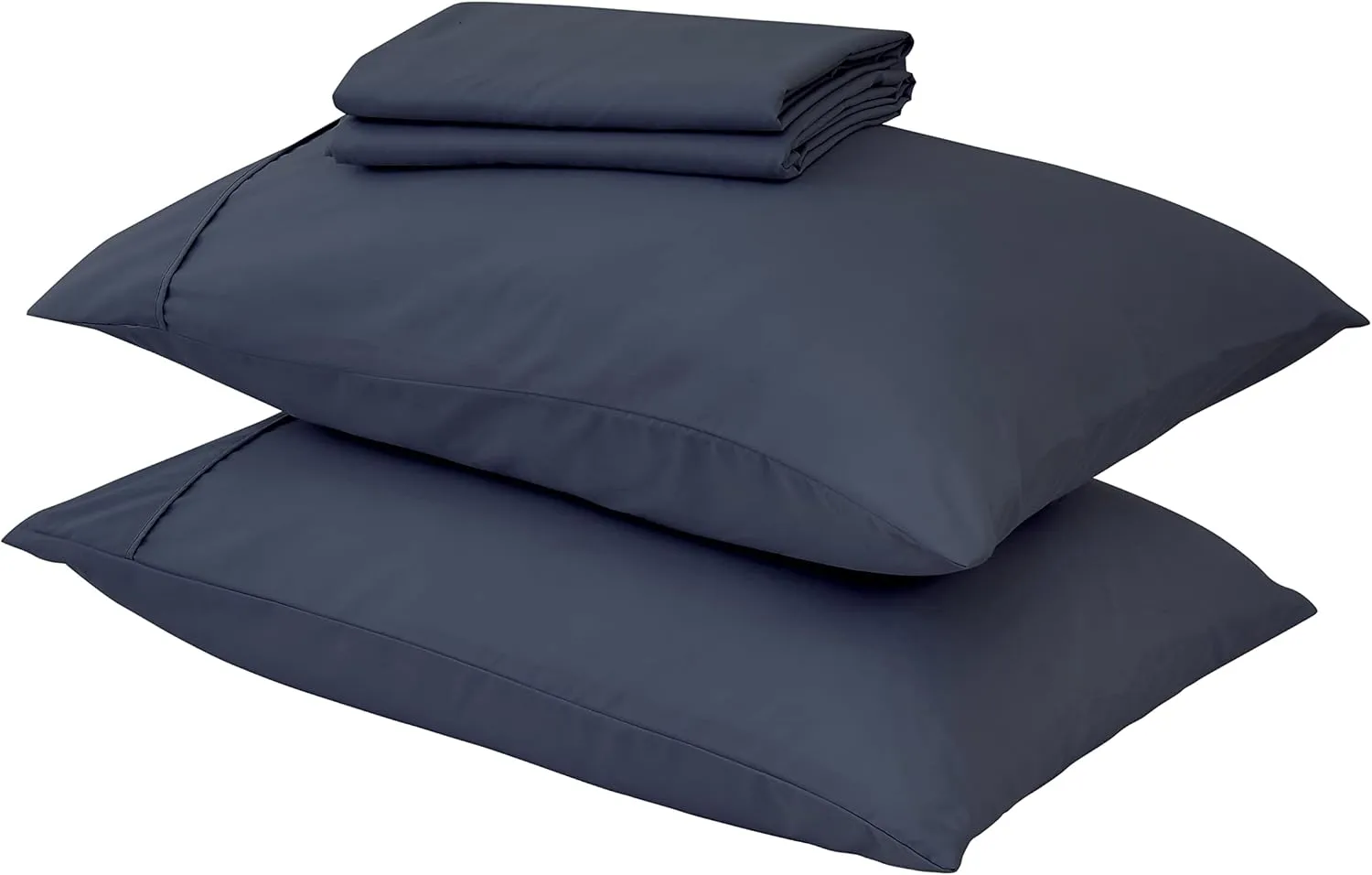 Great Bay Home 3-Piece Twin Blue Microfiber Sheet Set | Ultra-Soft, Brushed Bedding Sheets & Pillowcases - Wrinkle & Fade Resistant, All-Season Bed Sheets for Bed (Twin, Ocean)