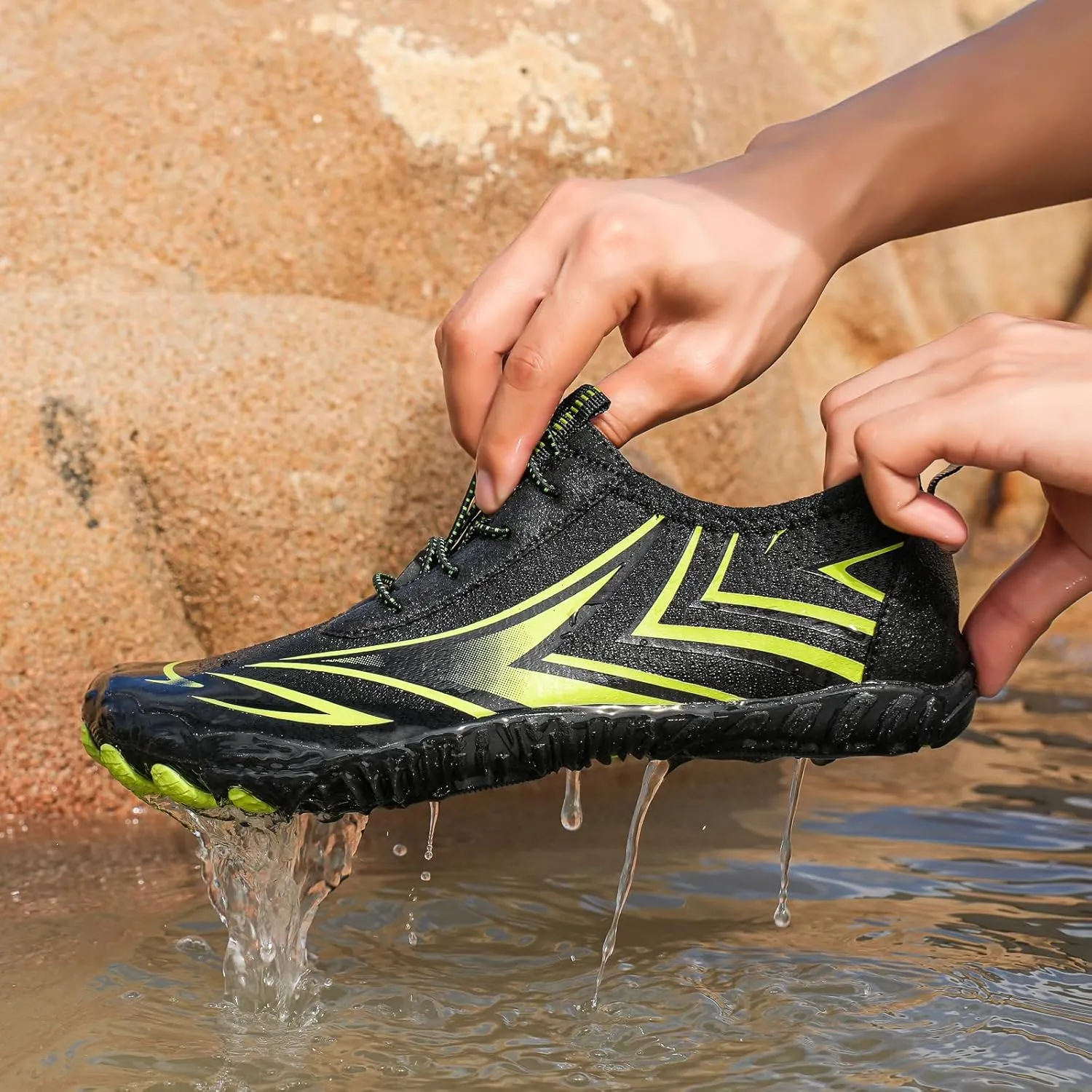 Grounded Footwear Barefoot Shoes for Women&Men Breathable Quick Dry Shoe Athletic Hiking Water Shoes Healthy & Non-Slip Barefoot Sneaker Casual Workout Running Sneaker (Unisex)