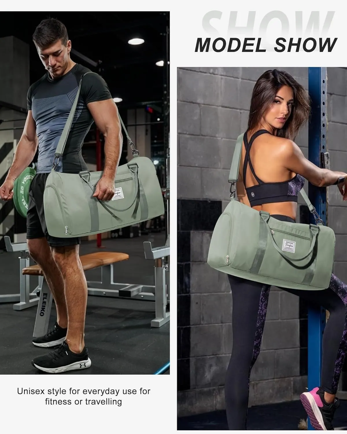 Gym Bags Womens Mens with Shoes Compartment and Wet Pocket,Travel Duffel Bags for Women for Plane,Sport Gym Tote Bags with Toiletry Bags Waterproof Weekend Overnight Bag Carry on Bag Hospital Holdalls