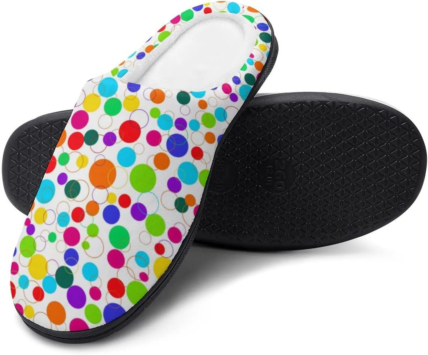 Halloween Checkered Clog Slippers For Men Non-Slip House Slippers Women's Cotton Slippers Slip-On Shoes Indoor Outdoor