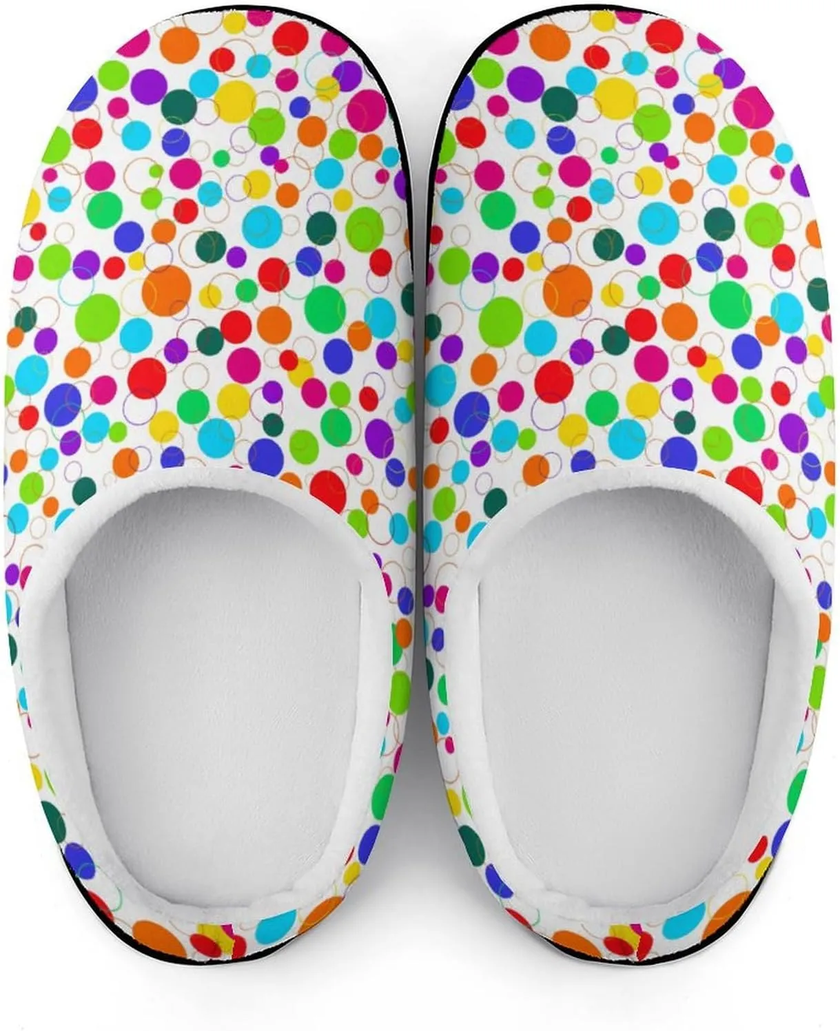 Halloween Checkered Clog Slippers For Men Non-Slip House Slippers Women's Cotton Slippers Slip-On Shoes Indoor Outdoor