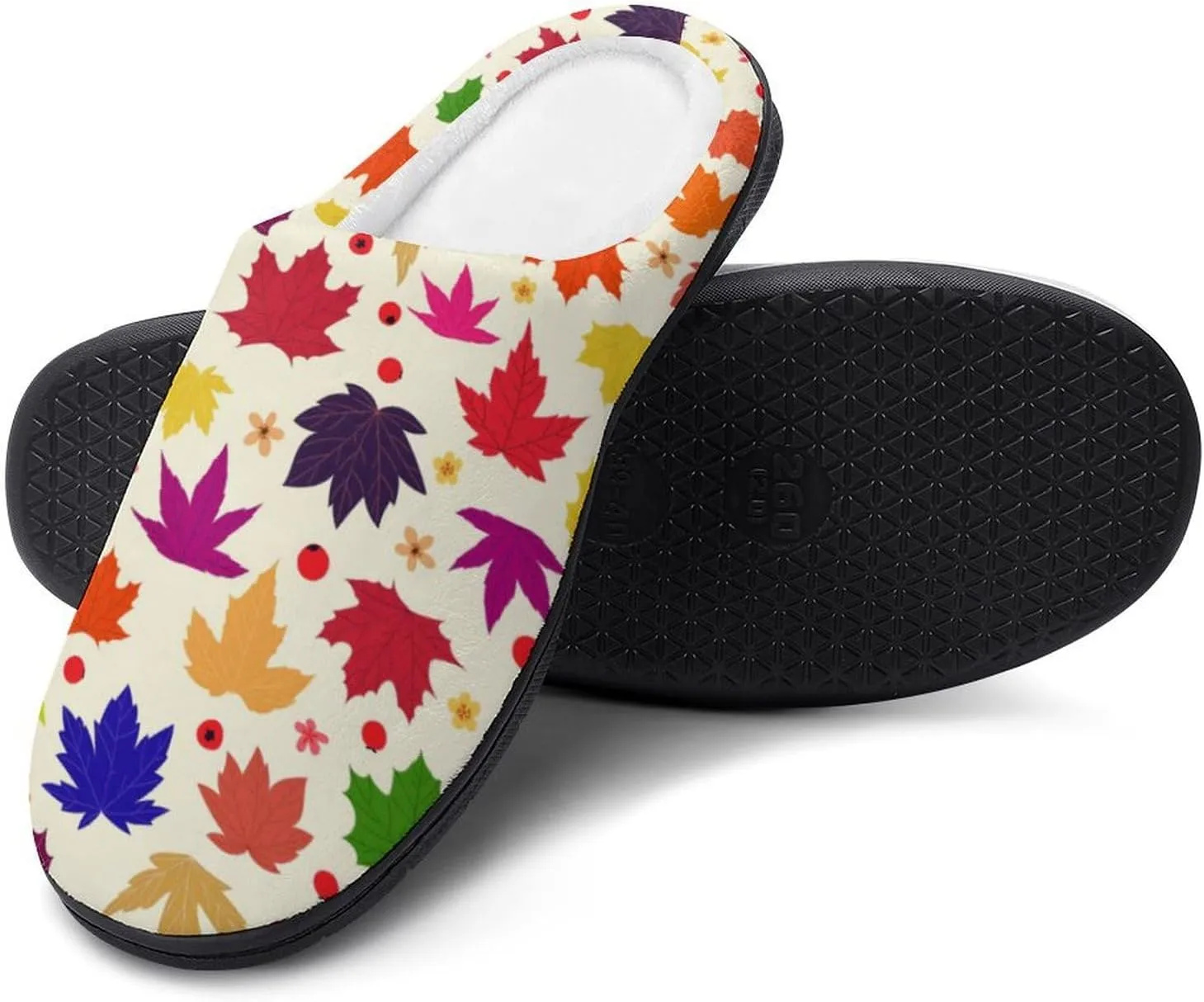 Halloween Party Green House Slippers For Woman Ladies Funny Memory Foam Bedroom Slippers Indoor Outdoor Slip-On Shoes