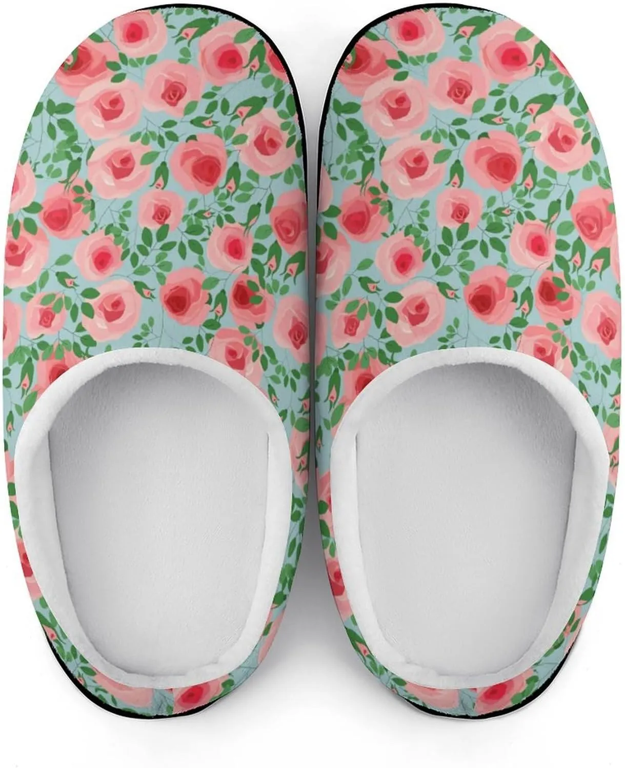 Halloween Party Green House Slippers For Woman Mens Funny Memory Foam Bedroom Slippers Indoor Outdoor Slip-On Shoes
