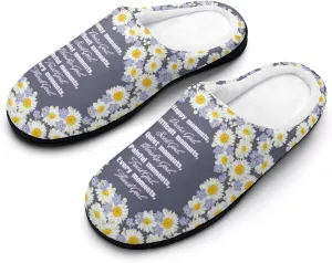 Halloween Party Green House Slippers For Woman Mens Funny Memory Foam Bedroom Slippers Indoor Outdoor Slip-On Shoes