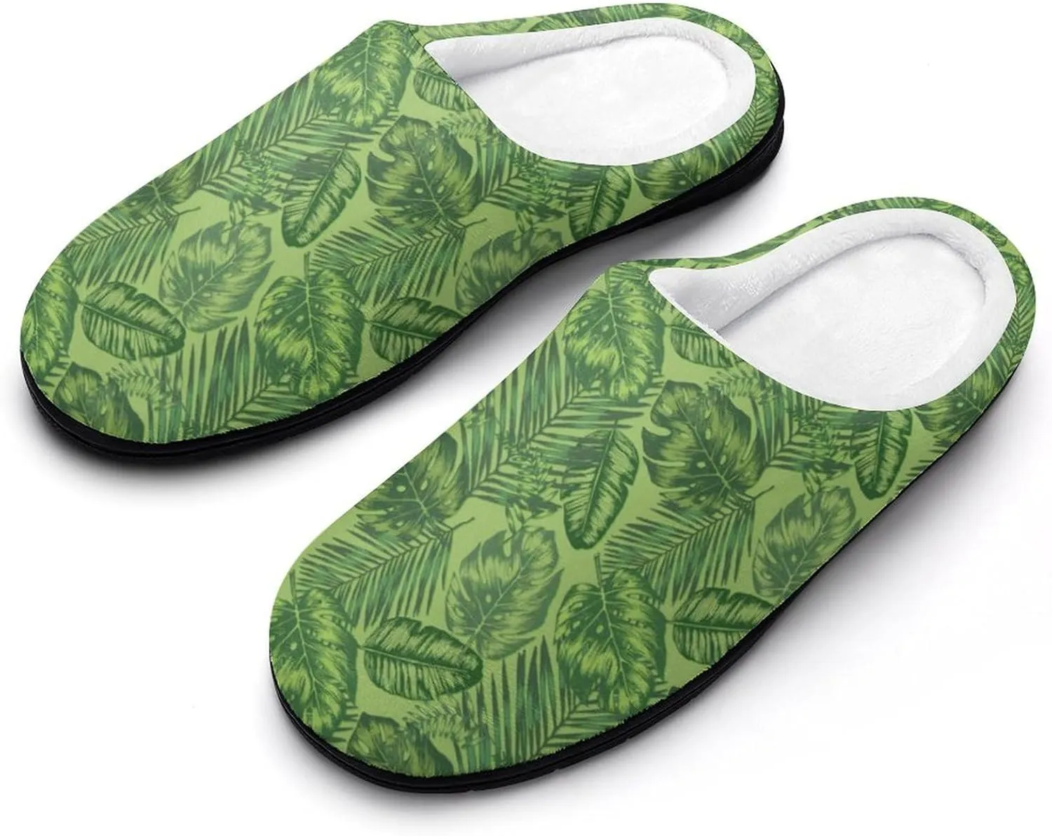Halloween Slippers For Women Men Warm Cotton House Slippers Hard Sole Comfy Clog Slippers Slip-On Shoes Indoor Outdoor