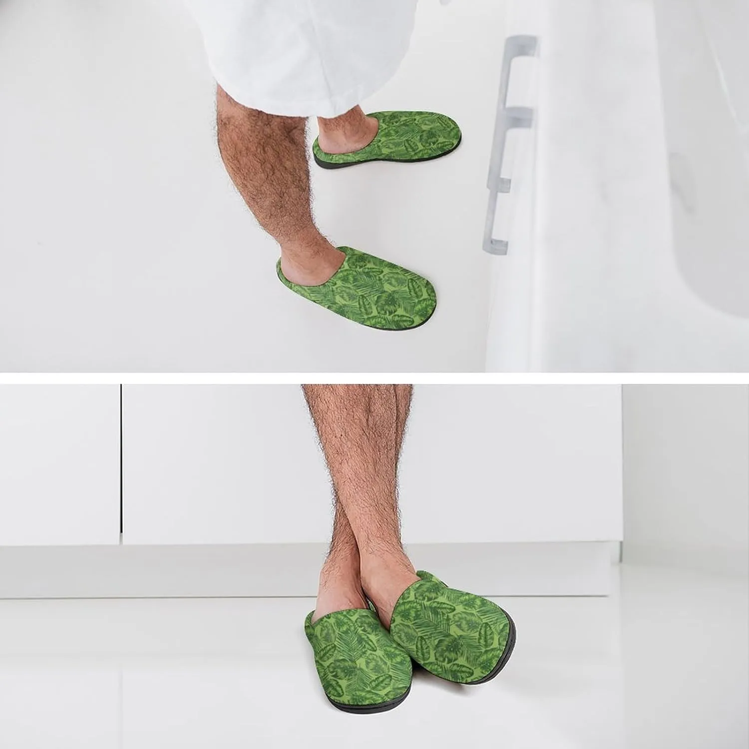 Halloween Slippers For Women Men Warm Cotton House Slippers Hard Sole Comfy Clog Slippers Slip-On Shoes Indoor Outdoor