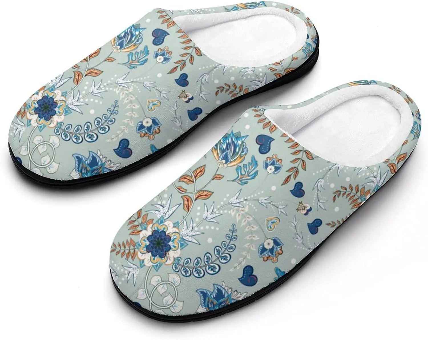 Halloween Slippers For Women Warm Memory Foam Cotton House Slippers Clogs Slippers Slip-On Shoes Indoors Outdoor