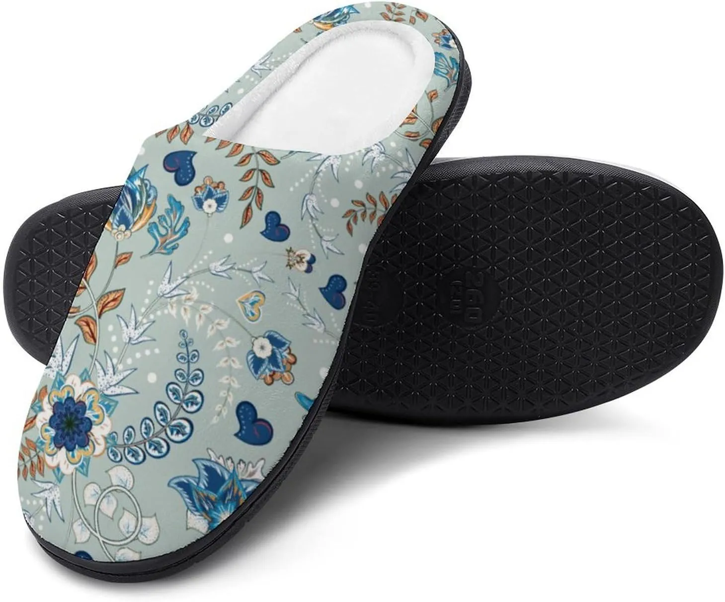 Halloween Slippers For Women Warm Memory Foam Cotton House Slippers Clogs Slippers Slip-On Shoes Indoors Outdoor