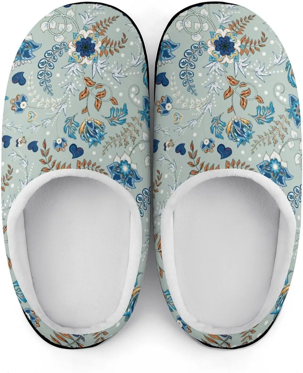 Halloween Slippers For Women Warm Memory Foam Cotton House Slippers Clogs Slippers Slip-On Shoes Indoors Outdoor