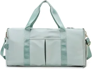 HBJWOV Travel Handbag Outdoor Travel Bag Sports Gym Bags Training Fitness Yoga Sport Bag With Shoes Compartment(Gray)