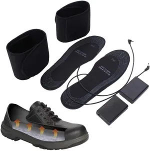 Heated Insole,Cut-to-Fit 36-46 Multiple Sizes Unisex Flexible Rechargeable Heated Shoes Insoles Battery Powered Heating Warm Shoe Pad for Hunting, Fishing, Hiking, Camping