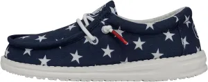 Hey Dude Boys' Wally Patriotic Slip-On Casual Shoe