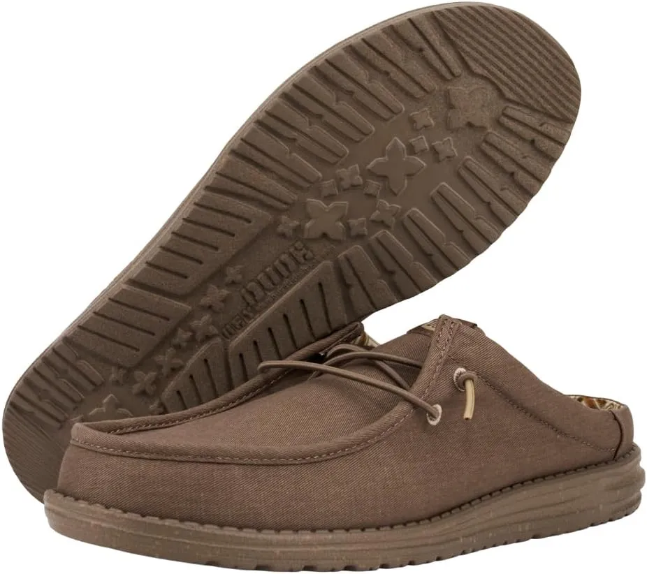 Hey Dude Men's Wally Slip Stretch Canvas | Men's Shoes | Men Slip-on Loafers | Comfortable & Light-Weight