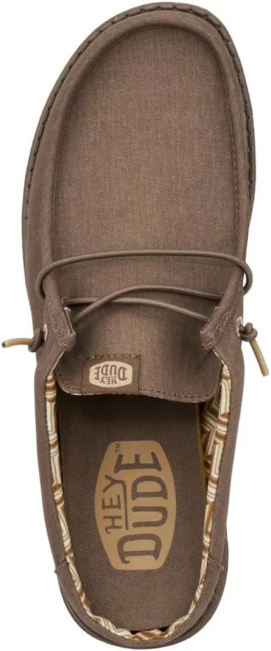 Hey Dude Men's Wally Slip Stretch Canvas | Men's Shoes | Men Slip-on Loafers | Comfortable & Light-Weight