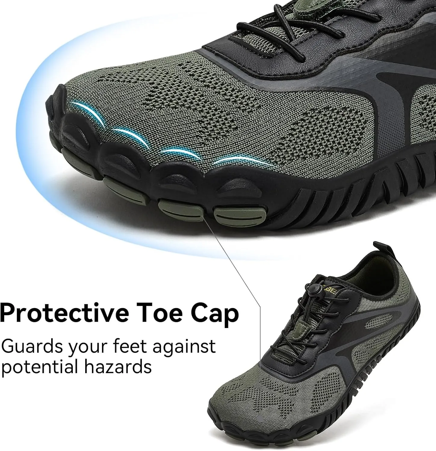 HOBIBEAR Barefoot Shoes for Women Men Wide Toe Box Zero Drop Cross-Training Minimalist Unisex
