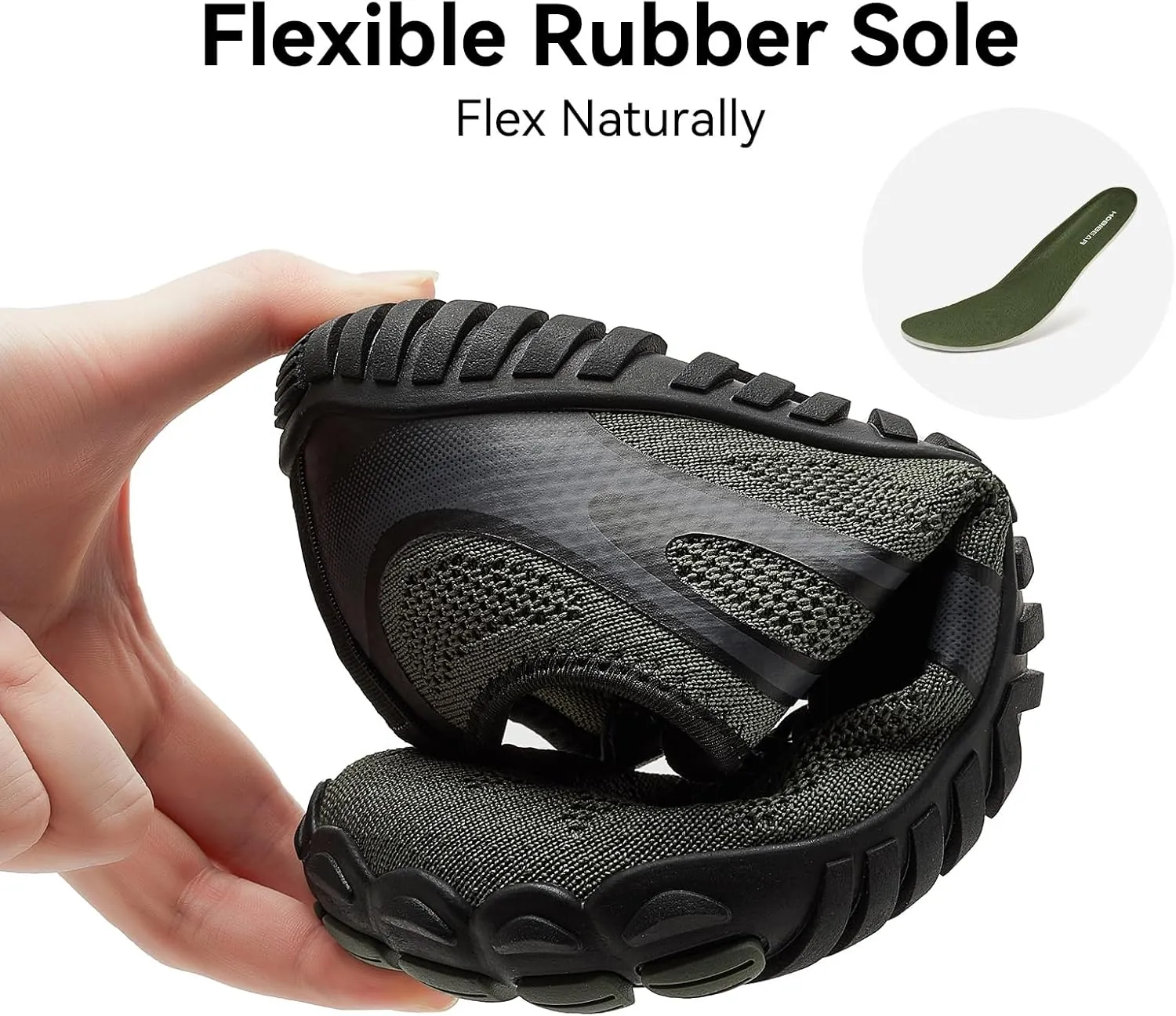 HOBIBEAR Barefoot Shoes for Women Men Wide Toe Box Zero Drop Cross-Training Minimalist Unisex