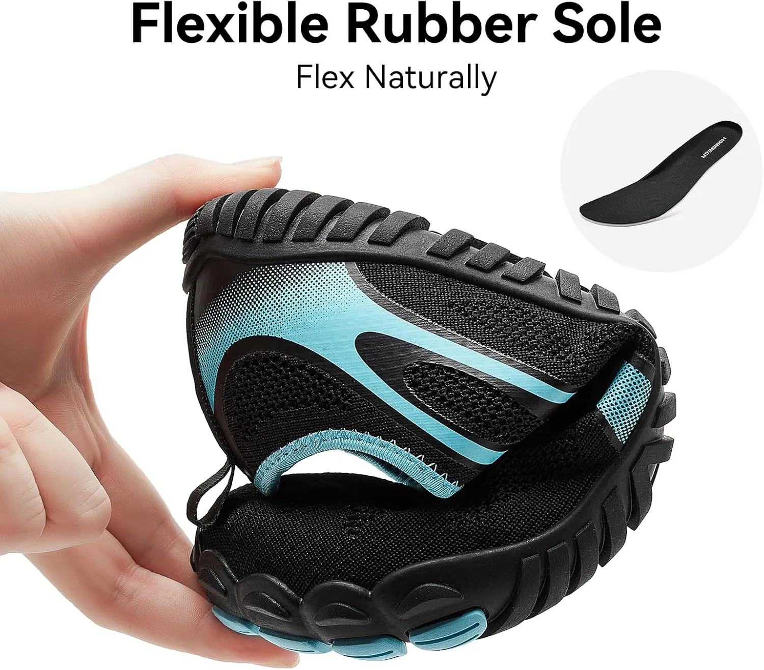 HOBIBEAR Barefoot Shoes for Women Men Wide Toe Box Zero Drop Cross-Training Minimalist Unisex
