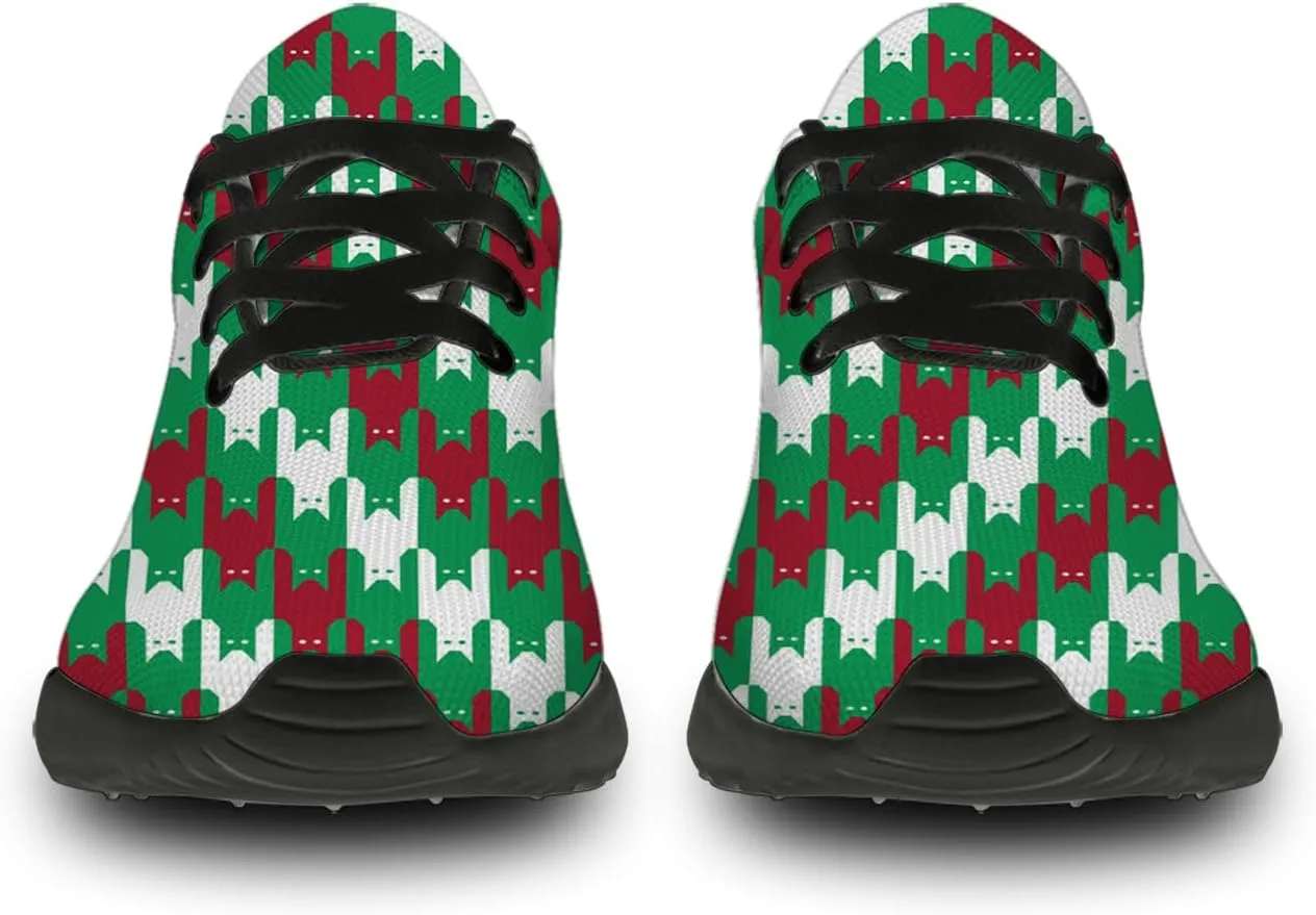 Houndstooth Print Shoes Women Men Lightweight Breathable Walking Tennis Shoes Running Sneakers Gifts for Dad Mom
