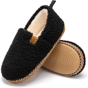 House Slippers for Women Winter Warm House Shoes with Memory Foam Indoor Fuzzy Comfort Anti-Skid Soft Loafer Shoes