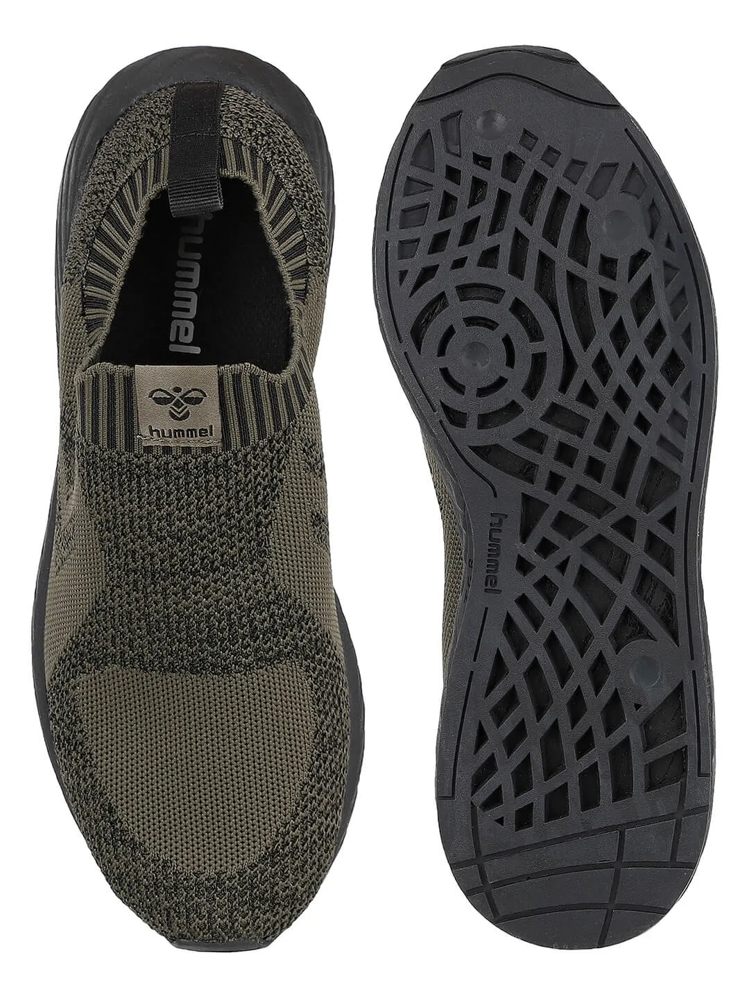 Hummel Zion Legend Seamless Men Green Slip-Ons