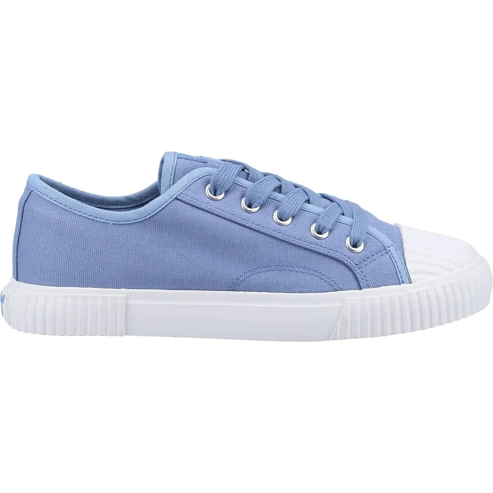 Hush Puppies Women's Brooke Canvas Trainer in Blue